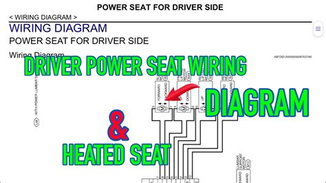 power seat driver side wiring diagram heated seat wiring diagram youtube
