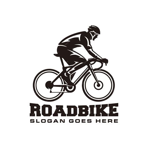 premium vector road bike logo template