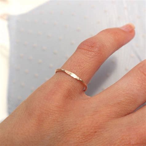 hammered oval pinky ring pinky ring women tiny oval pinky etsy