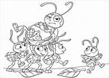 Coloring Life Bug Bugs Pages Kids Color Disney Print Simple Cartoon Pixar sketch template