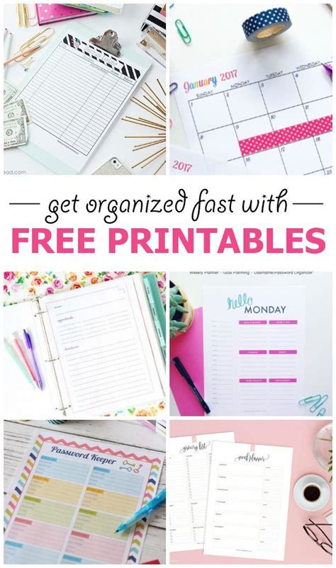 gorgeous  printables   organized   planner planner
