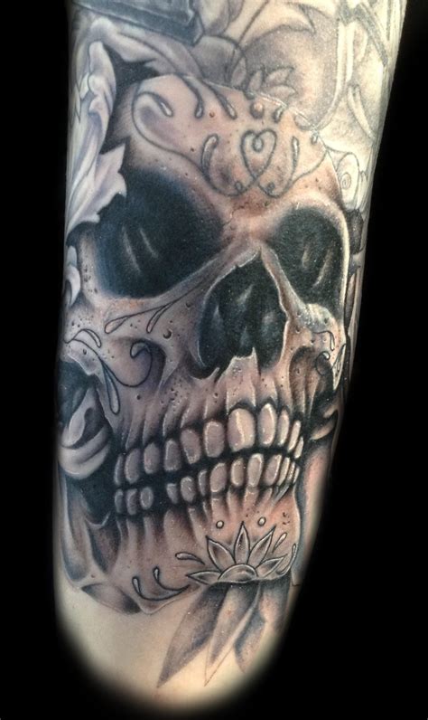 sugar skull realism  malotattoo  deviantart