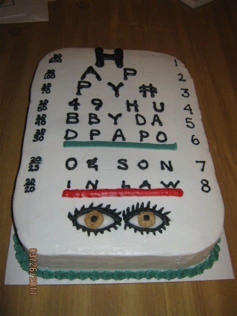 eyecare   eye chart cakes  national cake day