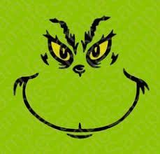 grinch face template grinch inspired  shirt face svg  dxf cut