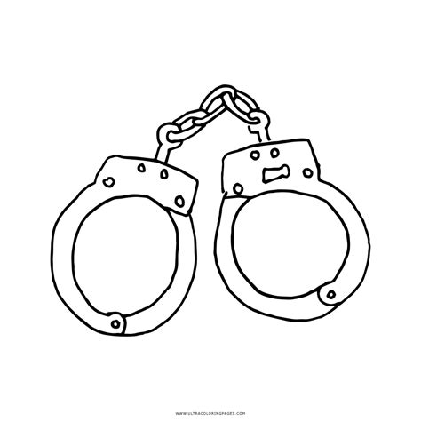 handcuffs coloring page