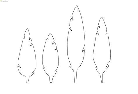 images  printable feather template  printable feather