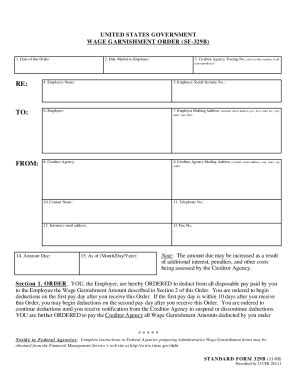 wage garnishment letter  employer form fill   sign printable