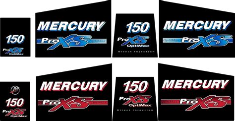 mercury optimax pro xs outboard decal set kit  man ink