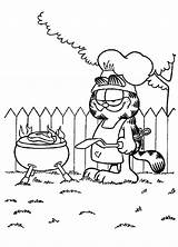 Coloring Garfield Book Popular sketch template