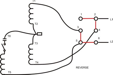 wire single phase  volt motor      reverse  motor