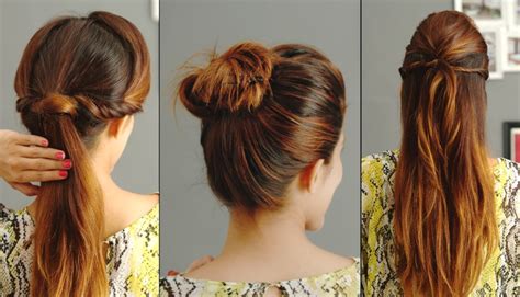 simple hairstyles  hide greasy  oily hairs