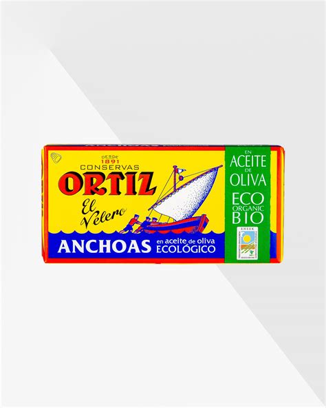 ortiz anchoas en aceite de oliva sardeller i olivolja ekologisk 47 5 g