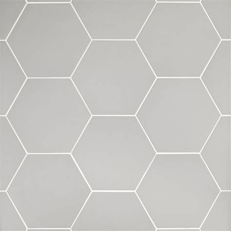 large grey hexagon floor tile