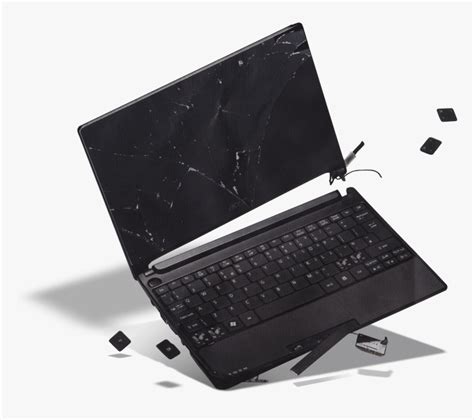 broken laptop png