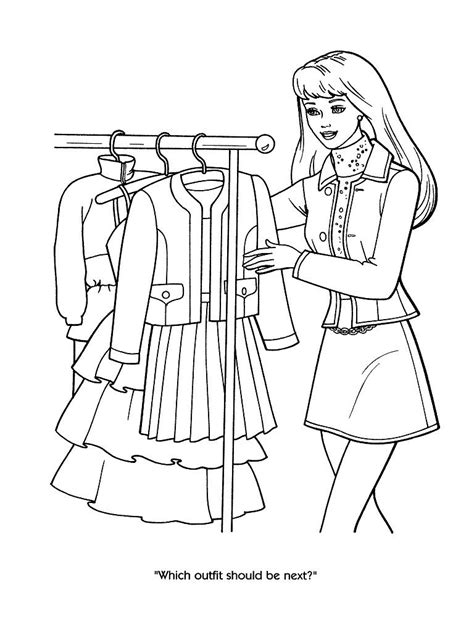 fashion clothes coloring pages at free printable