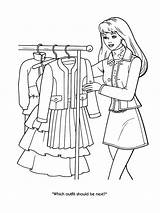 Coloring Pages Fashion Barbie Ken Doll Adults Printable Clothes Girl Girls Designer Kids Books Paradise Colouring Clothing Adult Sheets Color sketch template