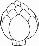 Coloring Artichoke Comment First sketch template