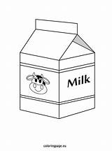 Milk Coloring Carton Drawing Pages Printable Color Getdrawings Foods Print Getcolorings sketch template