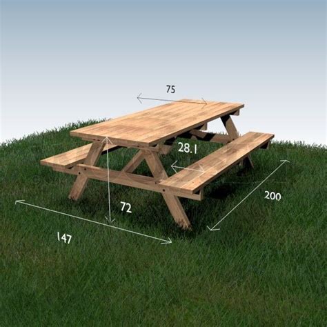 table  pique nique plan du meuble picnic table woodworking plans diy picnic table
