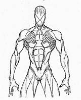 Symbiote 2099 sketch template
