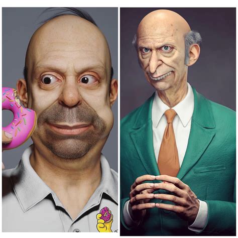 artists real life   simpsons characters  amazing
