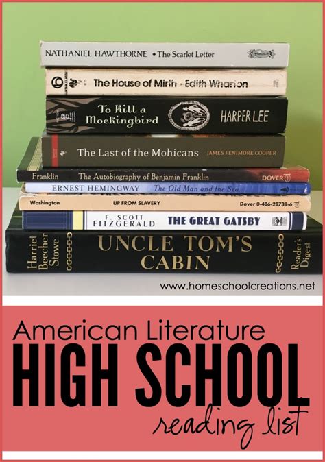 american literature high school reading list
