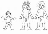 Clothes Coloring Kids Model Doll Paper Popular Coloringhome sketch template