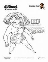 Croods Eep Adolescente Rebelde Hellokids Imprimir Dibujar Yodibujo Dreamworks Ausmalbilder sketch template