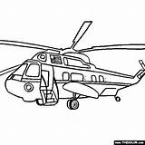 Coloring Helicopter Pages Marine Presidential Military Sky Chopper Color Helicopters Fly sketch template