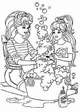 Barbie Coloring Pages Dog Coloringpages1001 Print sketch template