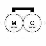 Dc Rotary Converter Magnet Permanent Common Field Machines Symbol Symbols sketch template