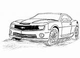 Camaro Bumblebee Colouring Letscolorit Wheels Mentve sketch template