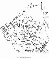 Coloring Pages Kamehameha Gohan Dragon Ball Template Ssj2 sketch template