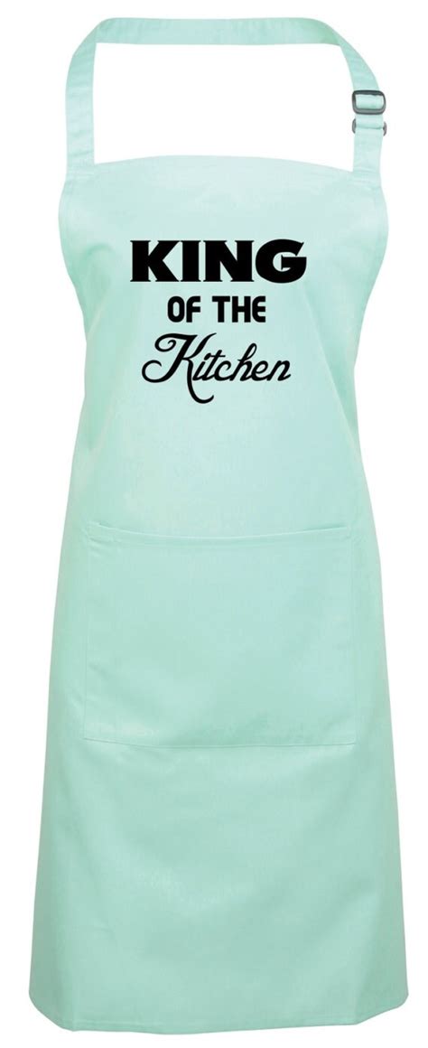 King Of The Kitchen Adults Novelty Apron With Pocket By Green22uk