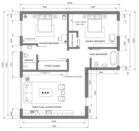 standard size  floor plan image