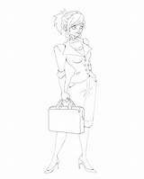 Lawyer Sketchblog Female Progress Line Color sketch template