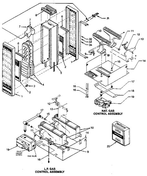 cozy wall heater parts diagram
