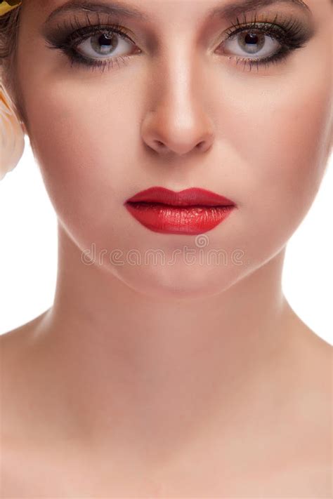 Beauty Close Up Portrait Of Gorgeous Woman Stock Image Image Of