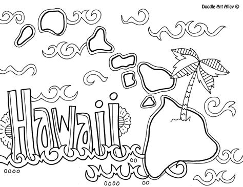 hawaii coloring pages  getdrawings