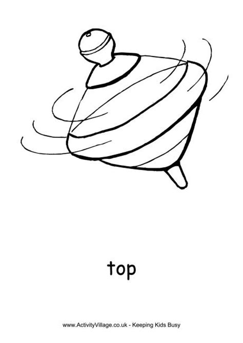 top colouring page
