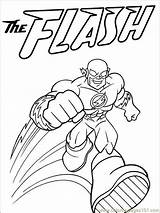 Coloring Flash Pages Dc Comics Boys Recommended Printable Color sketch template