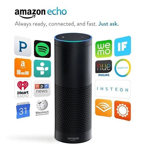 amazon echo wireless speaker alexa personal assistant voice home controls  amazon echo