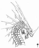 Dragon Coloring Pages Drawing Ice Head Sketch Simple Printable Dragons Evil Drawings Procoloring Headed Scrap Two Paintingvalley Realistic Cool Easy sketch template