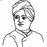 Coloring Swami Pages Vivekananda Drawing Outline Kids Gandhi Sketch Book Clipart Cliparts Saints Famous Print Clip Library Template Parents Paintings sketch template