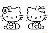 Kitty Coloring Pages Mimmy Hello Her Color House Printable Little Cartoon Drawing Supercoloring Coloringpagesonly Categories sketch template