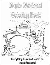 Maple Syrup Coloring Weekend Activities Pages Homeschool Template sketch template