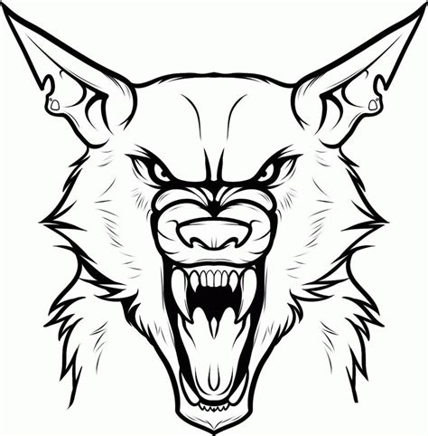 werewolf coloring pages  kids coloring home