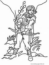 Coloriage Archer Elfe Elven Elves Mythologie Colorier Elfes Dessiner Fantasie Medieval Bookmark Greluche sketch template