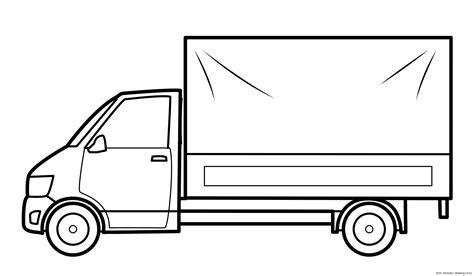 transporter car coloring page  art illustrations