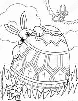 Egg Easter Coloring Bunny Pages Hunt Comp Contents Similar Search sketch template